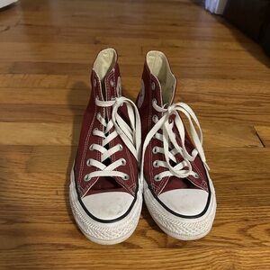 Converse Red High-Top Sneakers